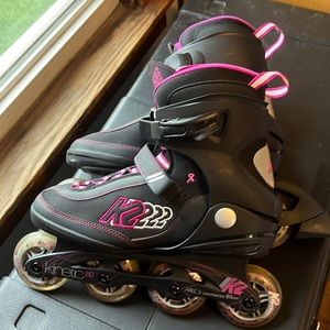 Size 11 Pink & Black Rollerblades